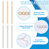 Unicraftale 100Pcs 2 Colors 304 Stainless Steel Chain Extender STAS-UN0060-92-4