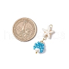 Marine Organism Glass Pendants PALLOY-MZ00700-04-2