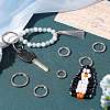 SUNNYCLUE 32Pcs 4 Styles Zinc Alloy Spring Gate Rings FIND-SC0005-23-4