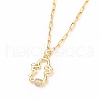 Star & Girl Pendant Necklaces Sets NJEW-JN03137-04-9