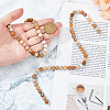 SUPERFINDINGS 2 Strands Natural Fossil Coral Beads Strands G-FH0002-34-3