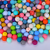 Round Silicone Focal Beads SI-JX0046A-96-4