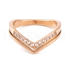 304 Stainless Steel Finger Ring for Women RJEW-C086-14-RG-2