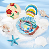   20Pcs 4 Style Natural Scallop Shells SSHEL-PH0001-23-5