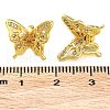 Rack Plating Brass Clear Cubic Zirconia Pendants KK-B078-03G18-3