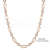 Imitation Pearl Sun & Oval Link Chain Necklaces JN1131A-2
