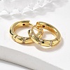 Sparkling Cubic Zirconia Huggie Hoop Earrings for Girl Women EJEW-H126-15G-1