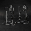 Transparent Acrylic Earring Measurement Display Stand EDIS-NH0001-01-1