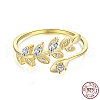 925 Sterling Silver Open Finger Rings RJEW-A019-54G-2