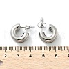 304 Stainless Steel Stud Earrings for Women EJEW-U051-03P-5