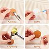 Olycraft 60Pcs 3 Colors Blank PU Label Tags DIY-OC0009-10-4