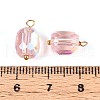 Electroplate Glass Barrel Charms STAS-N110-14G-3