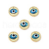 Handmade Lampwork Evil Eye Pendants ZIRC-L102-15G-2