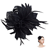 Women's Feather Aligator Hair Clips OHAR-WH0034-13A-1