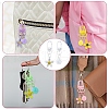 Spray Painted Alloy Pendant Decorations HJEW-YW00024-01-6