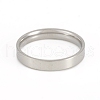 201 Stainless Steel Flat Plain Band Rings RJEW-G106-4mm-11-P-2
