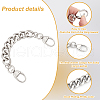 Aluminum Alloy Bag Extender Chains ALUM-WH0168-01P-4