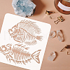 Plastic Reusable Drawing Painting Stencils Templates DIY-WH0172-904-3