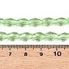 Transparent Glass Beads Strands EGLA-A037-T6x8mm-D02-4
