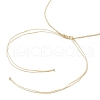 Adjustable Shell Pearl Round Beaded Braided Necklaces NJEW-JN05328-5