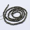 Natural Pyrite Beads Strands G-J369-19-3mm-2