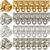 SOFPLATE 240Pcs 4 Colors Tibetan Style Alloy Tube Bails TIBE-SP0001-07-1
