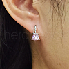 Triangle S925 Sterling Silver Hoop Earrings TY2897-4