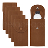  6 Sets Flocky Velvet Watch Storage Pouches TP-NB0001-70-1
