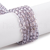 Electroplate Glass Beads Strands EGLA-D031-01V-2