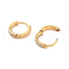 Ion Plating(IP) 316 Surgical Stainless Steel Pave Clear Cubic Zirconia Hoop Earrings Women EJEW-A109-01B-G-2
