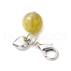 Round Resin Imitation Cat Eye Pendant Decorations HJEW-JM03047-01-5