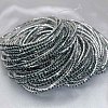 Brass Rhinestone Tennis Bracelets WG6EB7A-10-1