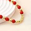 ABS Imitation Pearl Round Beads Stretch Bracelets for Women BJEW-D317-12A-G-2