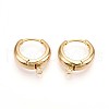 Brass Hoop Earring Finding KK-N261-54G-1