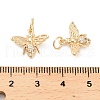 Brass Micro Pave Cubic Zirconia Pendants KK-B133-05G-02-3