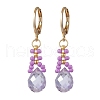 Glass Seed Beads Leverback Earrings EJEW-MZ00398-05-2