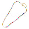 Bohemian Handmade Glass Seed Beaded Necklaces GG7843-1