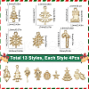 SUNNYCLUE 52Pcs 13 Styles Christmas Theme Zinc Alloy Pendants FIND-SC0012-62-2