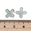 Metal Enlaced Acrylic Bead Caps OACR-G044-01H-3