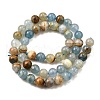Natural Blue Calcite Beads Strands G-H312-C02-8mm-3