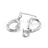 925 Sterling Silver Stud Earrings Findings EJEW-B038-08P-2