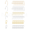 SUPERFINDINGS 72Pcs 6 Style Brass Earring Hooks KK-FH0006-23-1