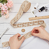 FINGERINSPIRE 10 Yards Ethnic Style Embroidery Polyester Ribbons OCOR-FG0002-24D-3
