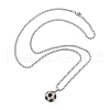 304 Stainless Steel Pendant Necklaces NJEW-H058-02P-4