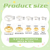 BENECREAT 160Pcs 10 Style Brass Beads KK-BC0013-01-2