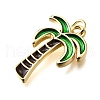 Brass Enamel Pendants KK-B136-06G-01-2