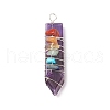 Chakra Natural Mixed Stone Big Pendants PALLOY-JF01907-2