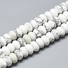 Natural Howlite Beads Strands G-T122-02O-1
