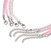 4Pcs 4 Colors Glass Seed Beaded Necklaces Set NJEW-JN04645-5