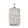 Brass Micro Pave Cubic Zirconia Pendants KK-U076-03P-01-1